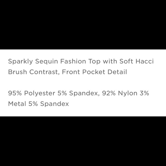 NWT! Soft Black Pullover with Sequin Detailing! 🌸 - Picture 7 of 7